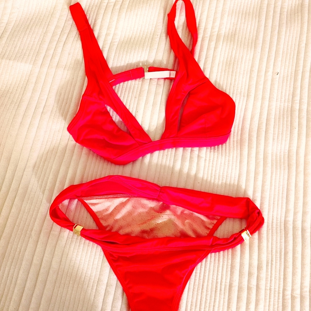 Sexy red cut out rare bikini
